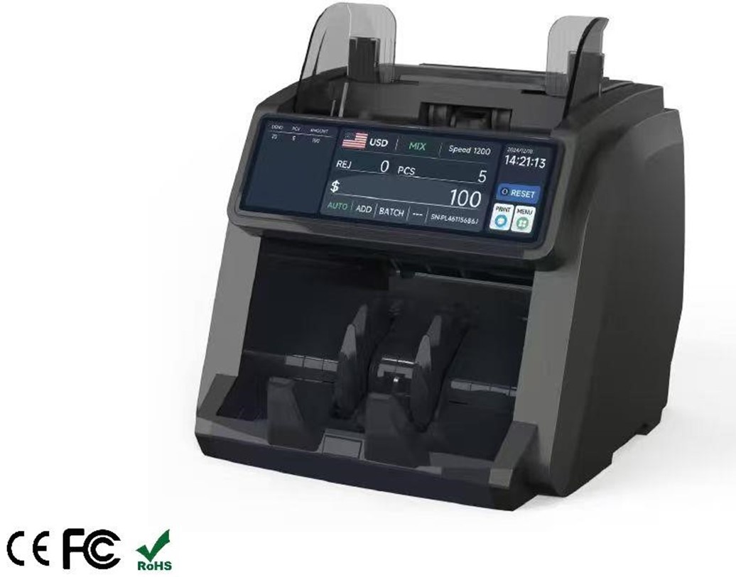 Vertical, Multi-Currency Mix Value Counting Machine    Model: CT-997V