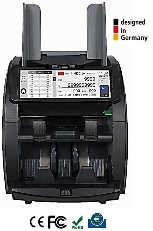 Multi-Currency Mix Value Counting and Fitness Sorting Machine    Model: Brio 8800(1+1)